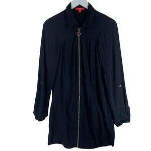 Guess Black Zip-Up tunic dress size large